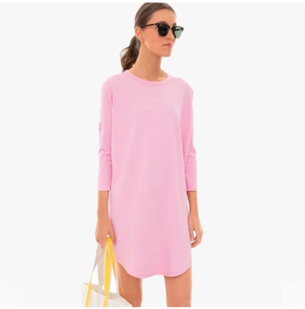 Pomander Place Sue Sweatshirt Dress Womens Medium Large Pink Sporty Travel Crew